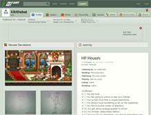 Tablet Screenshot of kikithebat.deviantart.com