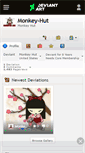 Mobile Screenshot of monkey-hut.deviantart.com