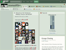 Tablet Screenshot of homestuckrpda.deviantart.com