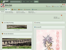 Tablet Screenshot of jinko-chan.deviantart.com