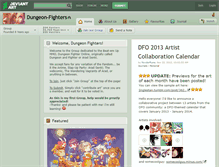 Tablet Screenshot of dungeon-fighters.deviantart.com