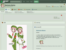 Tablet Screenshot of momone-momo.deviantart.com