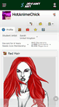 Mobile Screenshot of hotanimechick.deviantart.com