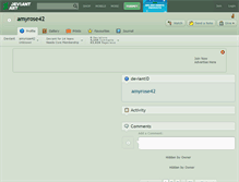 Tablet Screenshot of amyrose42.deviantart.com