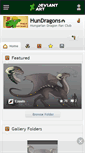 Mobile Screenshot of hundragons.deviantart.com