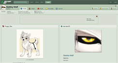 Desktop Screenshot of destiny-wolf.deviantart.com