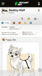 Mobile Screenshot of destiny-wolf.deviantart.com
