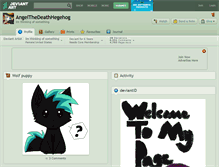 Tablet Screenshot of angelthedeathhegehog.deviantart.com