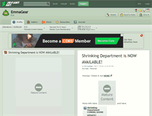 Tablet Screenshot of emmagear.deviantart.com