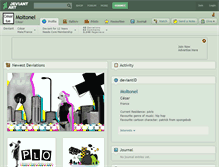 Tablet Screenshot of moltonel.deviantart.com
