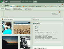 Tablet Screenshot of brech.deviantart.com