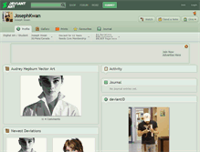 Tablet Screenshot of josephkwan.deviantart.com