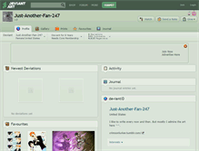 Tablet Screenshot of just-another-fan-247.deviantart.com