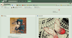 Desktop Screenshot of cloverkane.deviantart.com