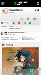 Mobile Screenshot of cloverkane.deviantart.com
