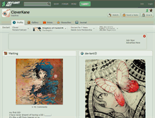 Tablet Screenshot of cloverkane.deviantart.com