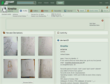 Tablet Screenshot of kreshie.deviantart.com