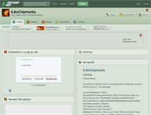 Tablet Screenshot of ilikechipmunks.deviantart.com