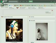 Tablet Screenshot of elizza.deviantart.com