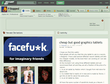 Tablet Screenshot of f-stopped.deviantart.com