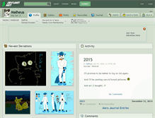 Tablet Screenshot of malheus.deviantart.com