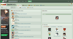 Desktop Screenshot of dragonball-art.deviantart.com