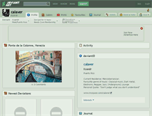 Tablet Screenshot of calaver.deviantart.com
