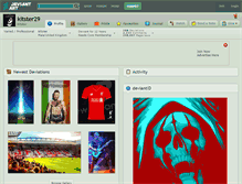 Tablet Screenshot of kitster29.deviantart.com