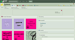 Desktop Screenshot of fontworld.deviantart.com