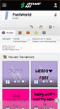 Mobile Screenshot of fontworld.deviantart.com