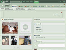 Tablet Screenshot of gary267.deviantart.com