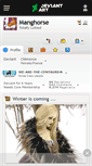 Mobile Screenshot of manghorse.deviantart.com
