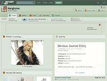 Tablet Screenshot of manghorse.deviantart.com