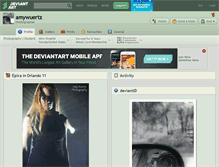 Tablet Screenshot of amywuertz.deviantart.com