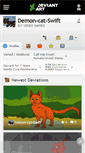 Mobile Screenshot of demon-cat-swift.deviantart.com