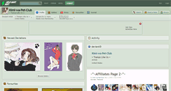 Desktop Screenshot of kimi-wa-pet-club.deviantart.com