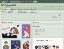 Tablet Screenshot of kimi-wa-pet-club.deviantart.com