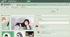 Desktop Screenshot of decrescente.deviantart.com
