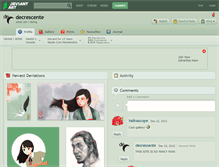 Tablet Screenshot of decrescente.deviantart.com