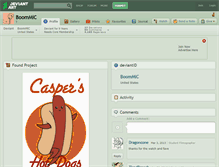 Tablet Screenshot of boommic.deviantart.com