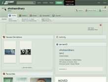 Tablet Screenshot of ehxtraordinary.deviantart.com
