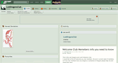 Desktop Screenshot of lostdragonsclub.deviantart.com