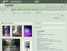 Tablet Screenshot of creamegg89.deviantart.com