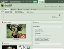 Tablet Screenshot of moose-club.deviantart.com
