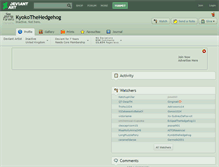 Tablet Screenshot of kyokothehedgehog.deviantart.com