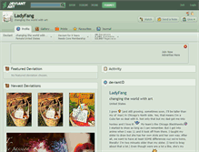 Tablet Screenshot of ladyfang.deviantart.com