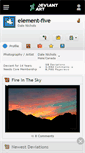 Mobile Screenshot of element-five.deviantart.com
