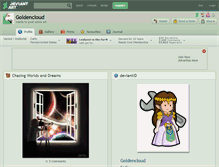 Tablet Screenshot of goldencloud.deviantart.com