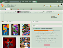 Tablet Screenshot of crystal-and-onyx.deviantart.com