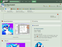 Tablet Screenshot of dj-vinyl-scratch.deviantart.com